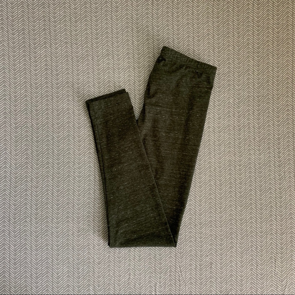 Old Navy green jersey knit leggings